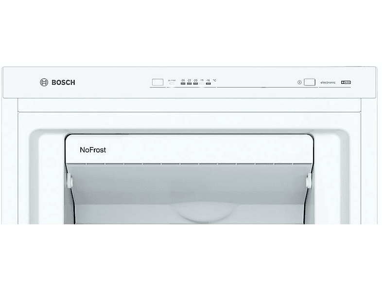 Congelador vertical - Bosch GSN36VWEP, 242 l, 186 cm, Blanco