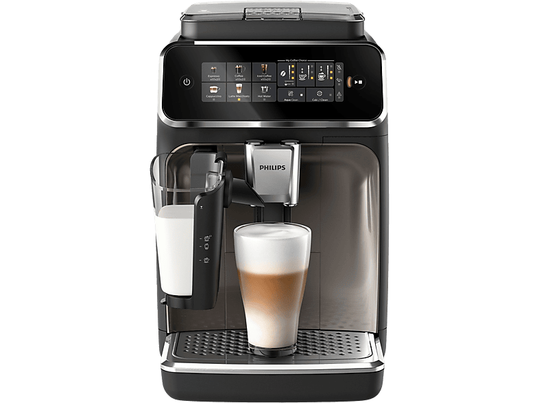 Cafetera express - Philips EP3347/90, 15 bar, 230 W, 0,26 l, 2 tazas, Negro
