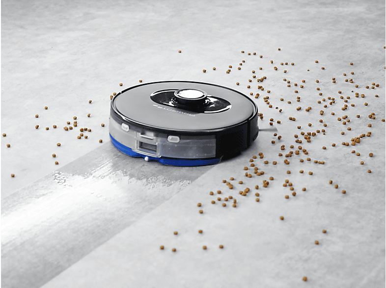 Robot aspirador - Rowenta RR8575WH, Potencia de succión 2,7 kPa, Depósito 4,1 l, Autonomía 120 min, Negro