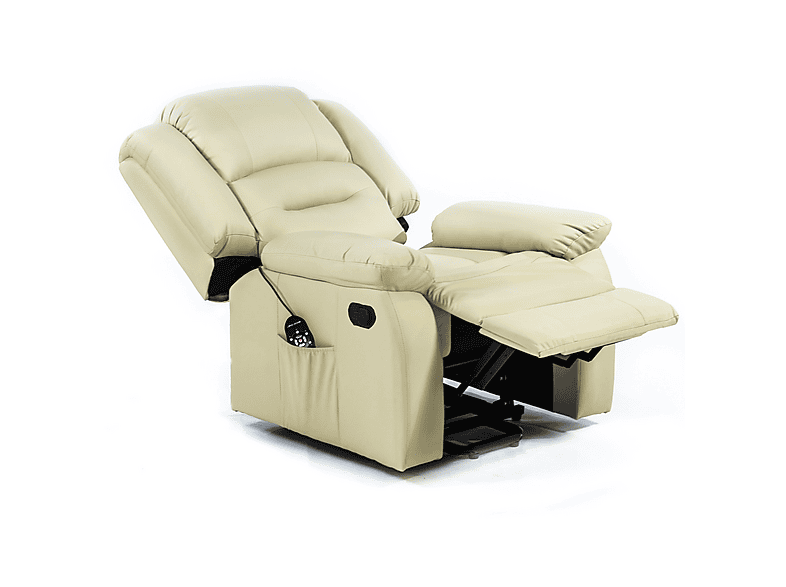 Sillón de masaje - Eco-De MAXIMUM ECO-8198 B, Función calor, Niveles de funcionamiento: 9, Peso máximo 100 kg, Beige