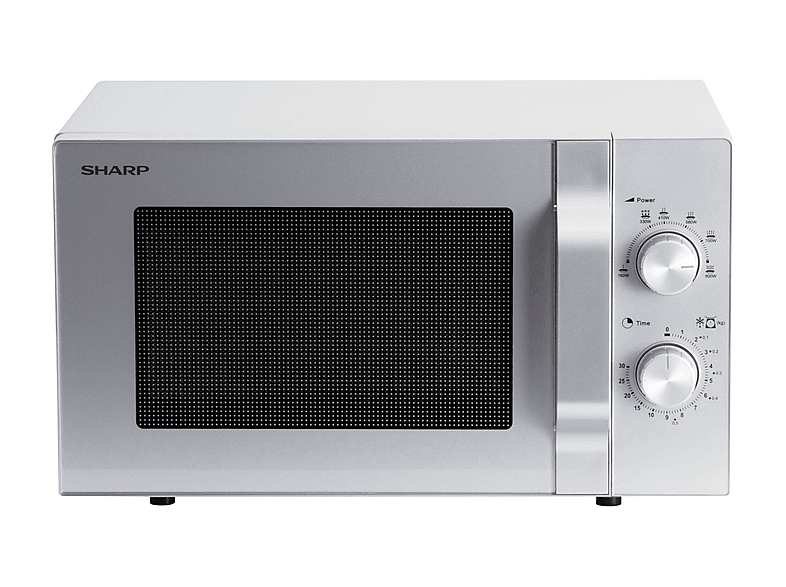 Microondas libre instalación - Sharp R204S, 800 W, 20 l, Plata