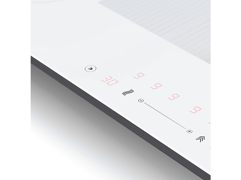 Placa de inducción - Klarstein Delicatessa 90 Slim Hybrid, 4 zonas, 90 cm, Blanco