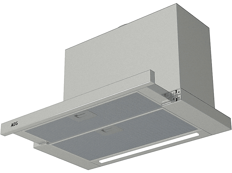Campana extraíble - AEG Serie 5000 Extractor DPE5660M, 3 velocidades, 495 m³/h, 600 mm