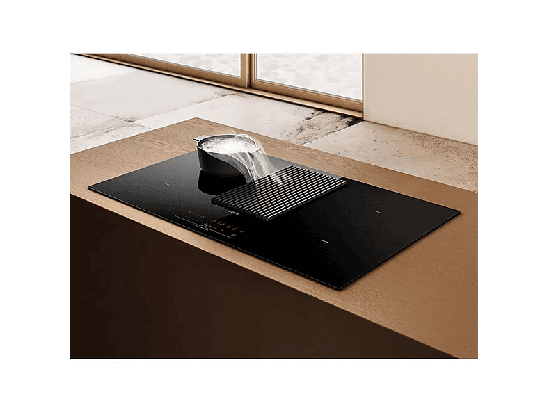 Placa de inducción - Elica PRF0120977A, 4.0 hogares zonas, 830 mm, Negro