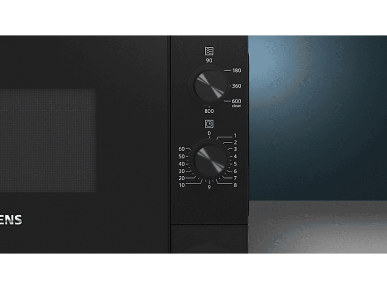 Microondas libre instalación - Siemens FF020LMB2, 800 W, 5 potencia, Negro
