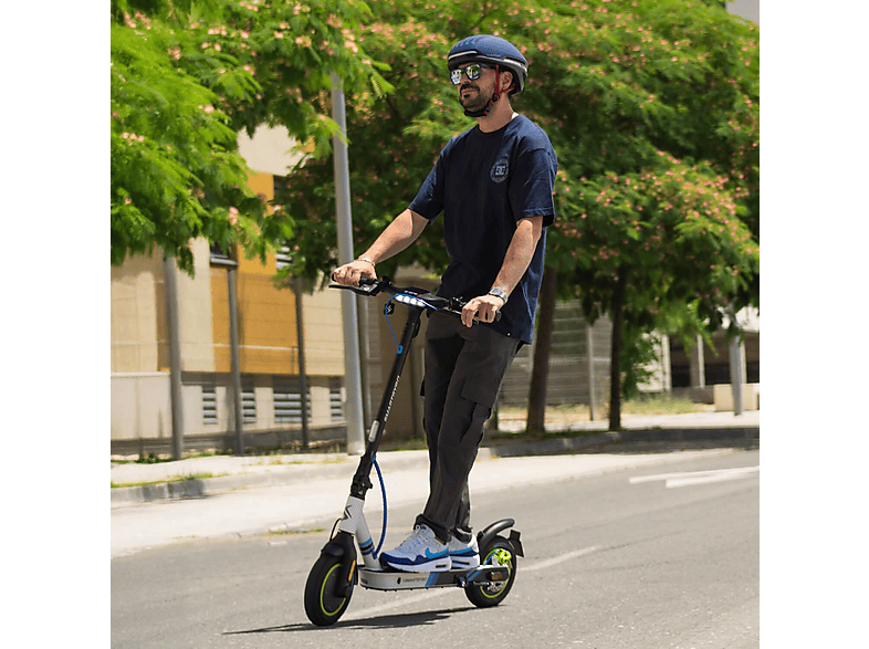 Patinete eléctrico - Smartgyro Z-One Blue C, Homologado DGT, Pot. máx. 400 W, Carga máx. 90 kg, 40 km autonomía, 8000 mAh, Azul