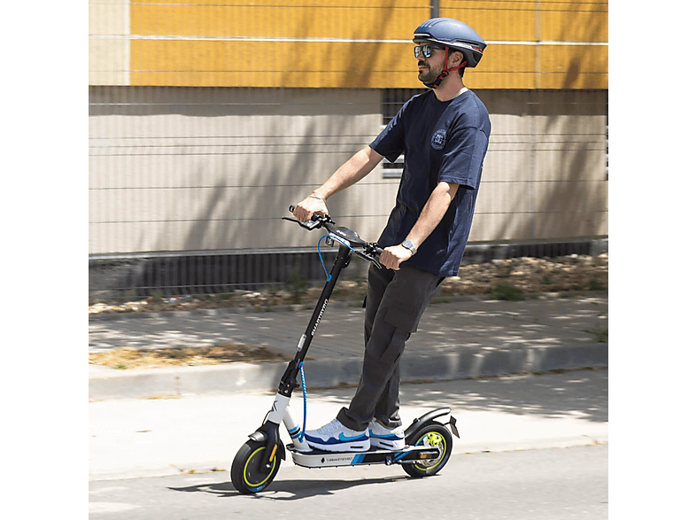 Patinete eléctrico - Smartgyro Z-One Blue C, Homologado DGT, Pot. máx. 400 W, Carga máx. 90 kg, 40 km autonomía, 8000 mAh, Azul