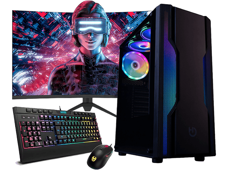 PC Gaming - Neopc NEOMEDI48, AMD Ryzen 7 5700G, 16 GB RAM, 480 GB SSD, Radeon™ RX Vega 8, Windows 11 Pro, negro