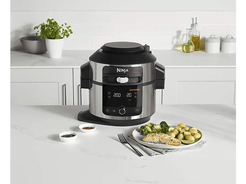 Robot de cocina - Ninja OL550EU, 1460 W, 6 l, Inox