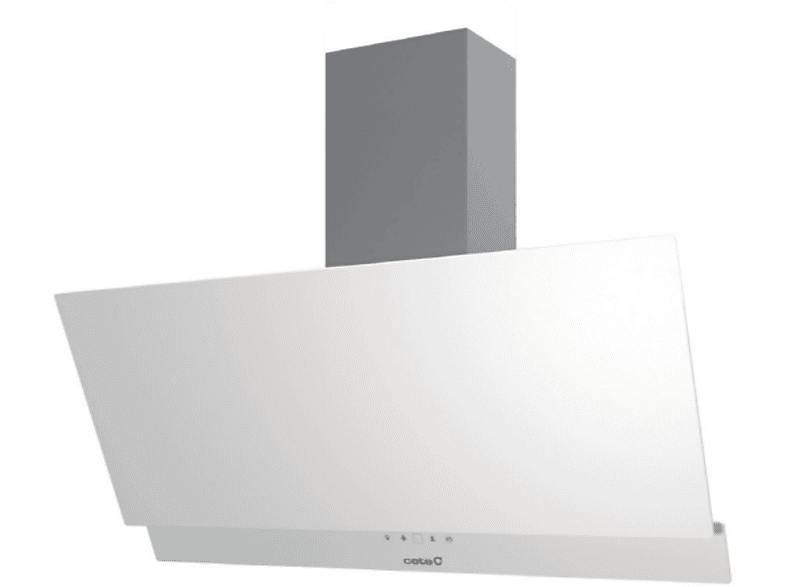 Campana decorativa - Cata JUNO 900 XGWH, 6 velocidades, 575 m³/h, 90 cm, Blanco