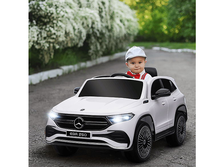 Coche eléctrico - Homcom Mercedes-Benz EQA, 12V, Control Remoto, Música, Bocina, 3-8 km/h, 3-8 Años