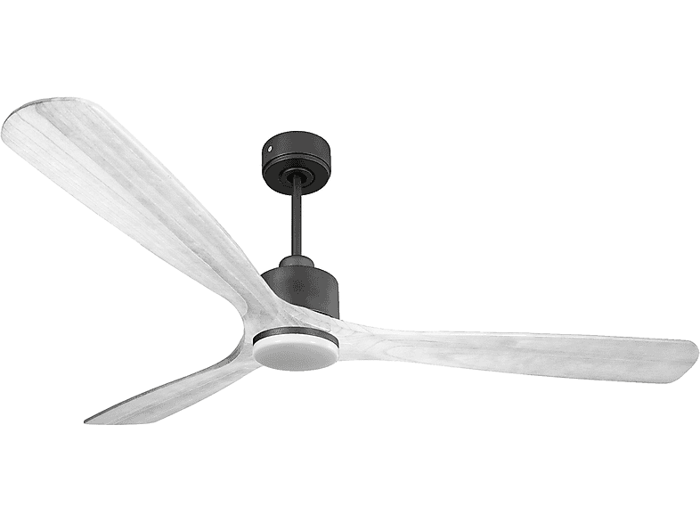Ventilador de techo - Purline MadeiraD166C03LED65278, 18 W, 6 velocidades, Negro