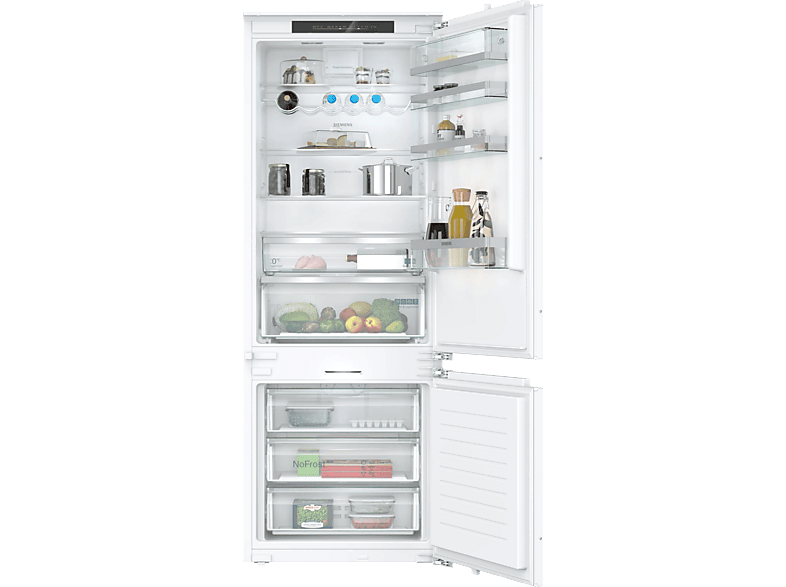 Frigorífico combi integrable - Siemens KB96NADD0, No Frost, Altura 1935 mm, Capacidad 382 l, Inox panelable