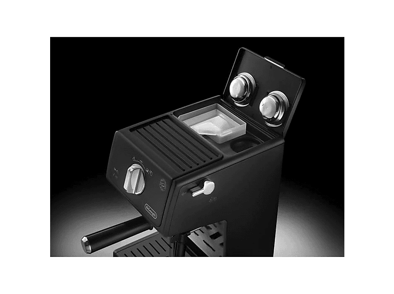 Cafetera express - Delonghi ECP31.21, 15 bar, 1100 W, 2 tazas, Negro