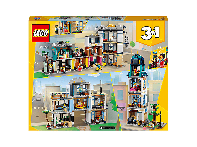 Juego de construcción - LEGO Set de juguetes de construcción LEGO® Creator 31141 Calle Principal (1459 piezas), edad recomendada: 9 año(s)