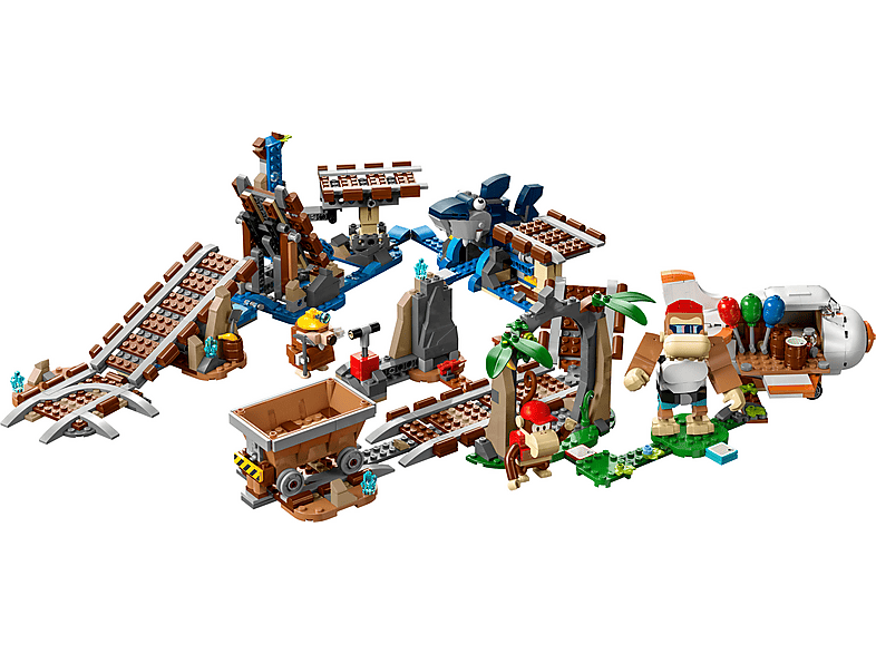 Juego de construcción - LEGO Set de juguetes de construcción LEGO® Super Mario™ 71425 Vagoneta minera de Diddy Kong (1157 piezas)