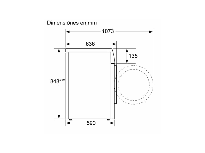 Lavadora carga frontal - Bosch WAN24200EP, 9 kg, 1200 rpm, 11 programas, Blanco