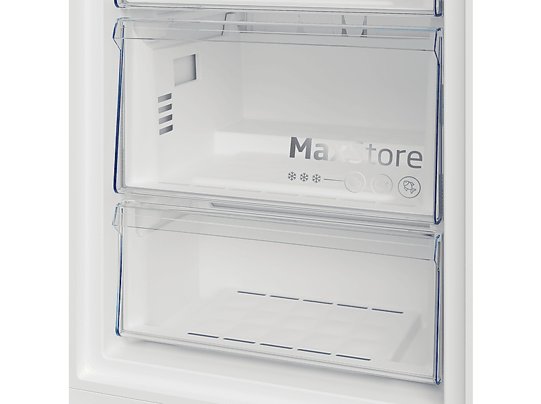 Congelador vertical - Beko BEKB3RMFNE314XB, 286 l, 186,5 cm, Color Inox