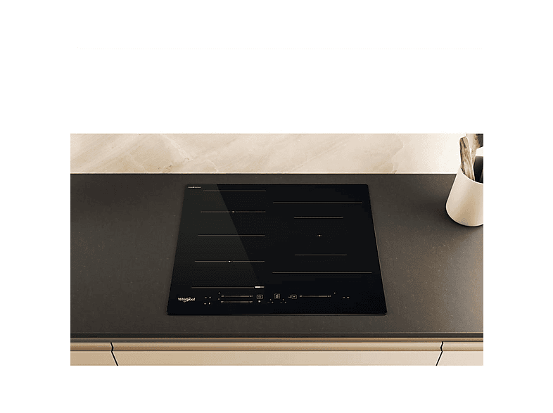 Placa inducción - Whirlpool WF S9860 CPNE, 3 zonas, 590 mm, Negro