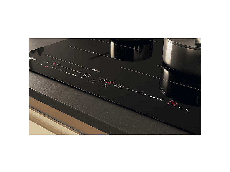 Placa inducción - Whirlpool WF S9860 CPNE, 3 zonas, 590 mm, Negro