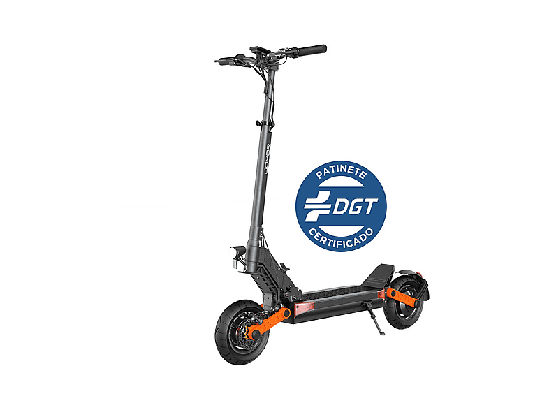Patinete eléctrico - Joyor S-PRO con homologación para circular por carretera (DGT) + Casco, Carga máx. 120 kg, 26 mAh, Negro