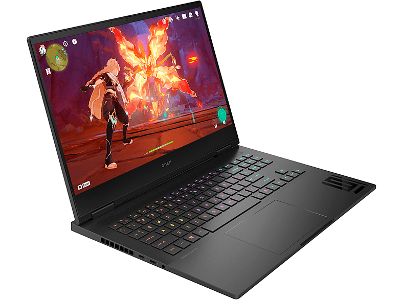 Portátil gaming - HP 16-WF1005NS I7-14700HX32/1/RTX 4070/FREE, 16,1 " QHD, Intel® Core™ i7-14700HX, 32 GB RAM, 1 TB SSD, GeForce RTX™ 4070, Negro