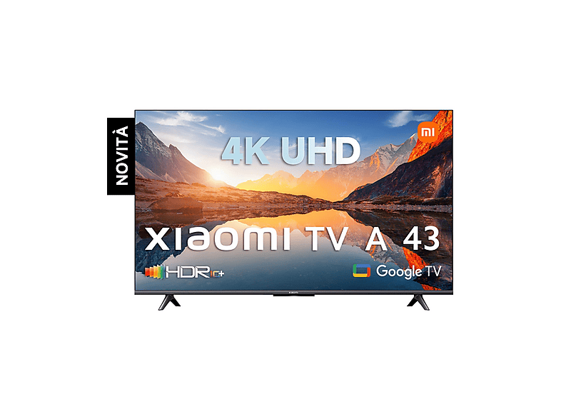 TV DLED 43" - Xiaomi A43, UHD 4K, Quad A55, Smart TV, Black