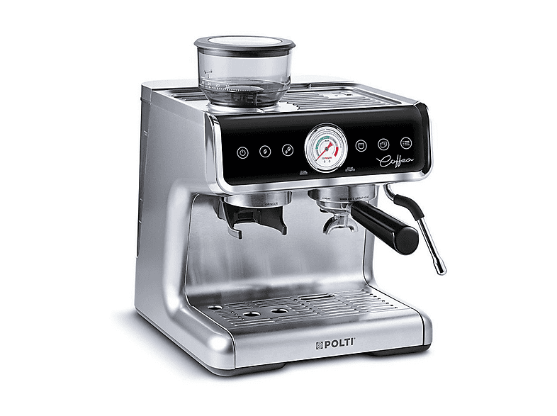 Cafetera express - Polti COFFEA G50S, 15 bar, 0 W, 2 tazas, Plata
