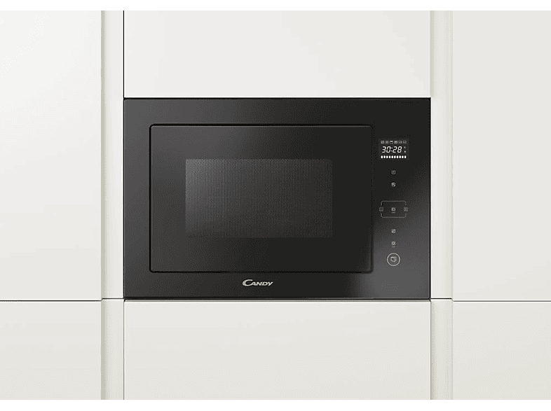 Microondas integrable - Hoover HMBG25/1GDFB, 900 W, 8 potencia, 25 l, Inox