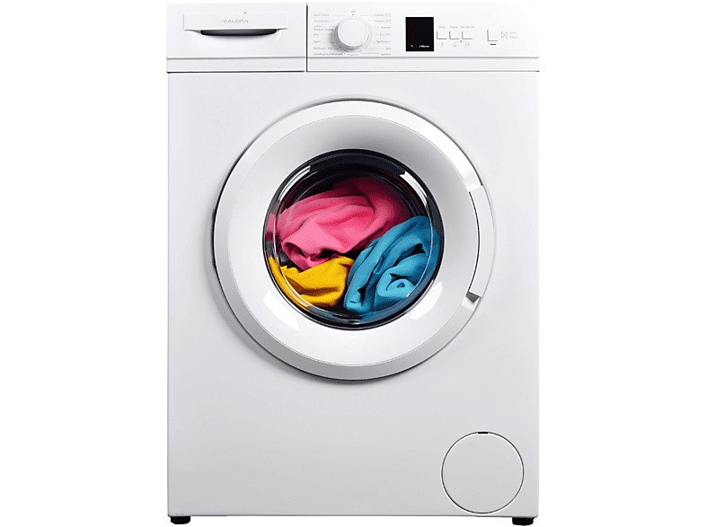 Lavadora carga frontal - Salora WMH6100, 6 kg, 800 rpm, 15 programas, Blanco