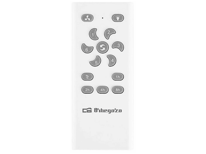 Ventilador de techo - Orbegozo CPW 01120, 5 velocidades, Blanco
