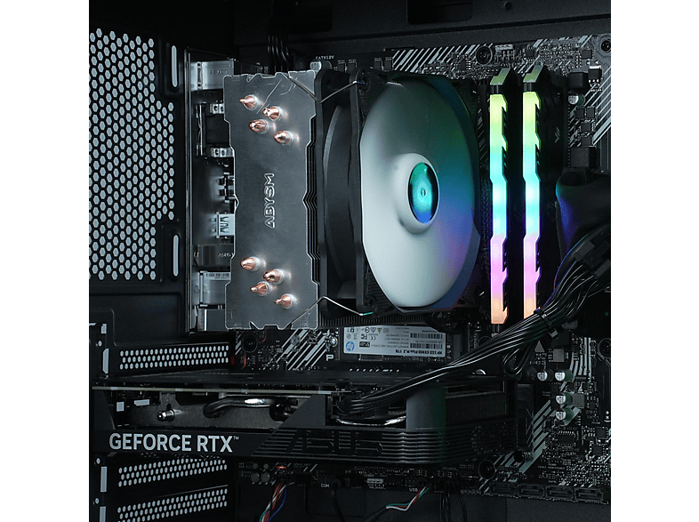 PC Gaming - Epical-Q Flash, AMD Ryzen 7 5700X, 32 GB RAM, 1 TB SSD, GeForce RTX™ 5060, Windows 11 Home, Negro