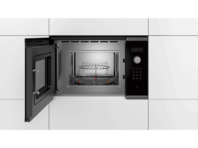 Microondas integrable - Bosch BEL523MS0, 800W, 20 L, Grill, Acero inoxidable
