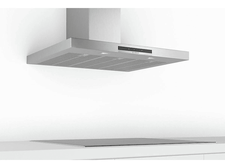 Campana decorativa - Bosch DWB97IM50, Decorativa, 710 m³/h, 3 potencias + intensiva, 90 cm, Inox
