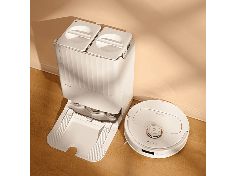 Robot aspirador - Roborock QRMV02-00 Q REVO MAXV ROBOT VACUUM CLEANER WHITE, 30 W, Potencia de succión 7 kPa, Depósito 330 ml, Autonomía 180 min