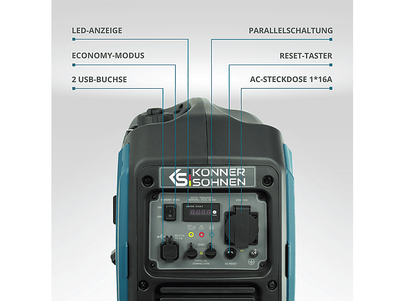 Generador de energía - Könner & Söhnen KS 2000i S