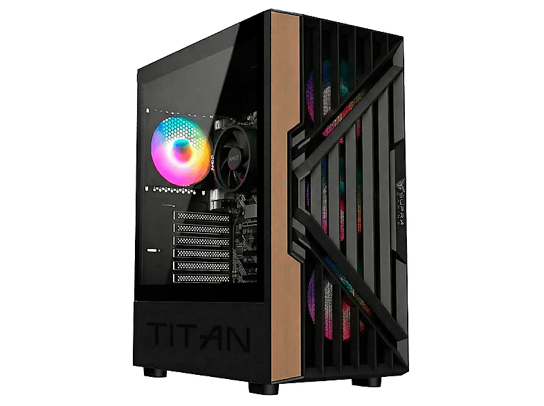 Pc Gaming - PC Racing RYZEN 5 ORDENADOR SOBREMESA, AMD Ryzen™ 5 4650G, 32 GB RAM, 1 TB SSD, Radeon™ RX Vega 7, Windows 11 Pro, Negro