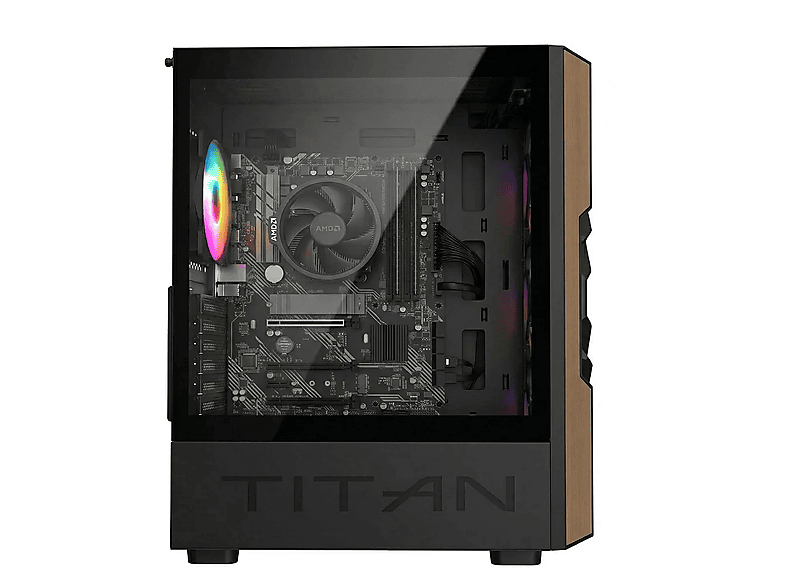 Pc Gaming - PC Racing RYZEN 5 ORDENADOR SOBREMESA, AMD Ryzen™ 5 4650G, 32 GB RAM, 1 TB SSD, Radeon™ RX Vega 7, Windows 11 Pro, Negro
