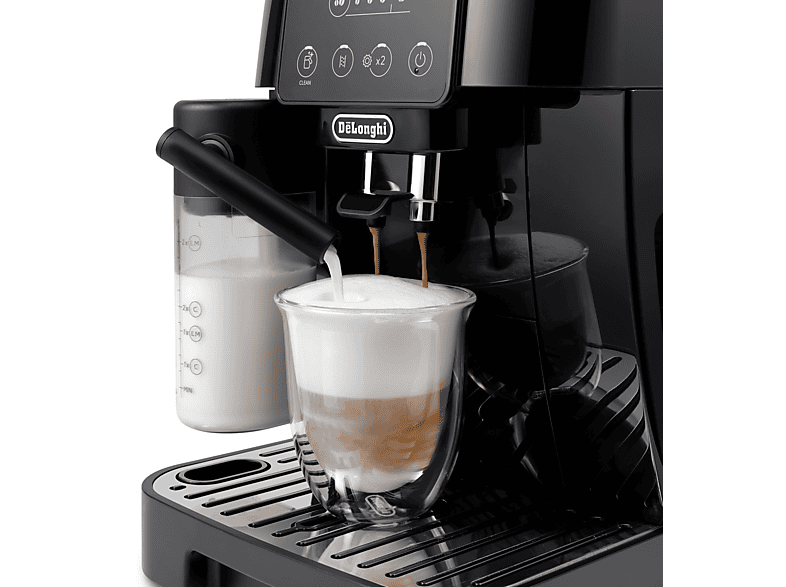 Cafetera automática - Delonghi ECAM 220.60.B, 15 bar, 1450 W, 0,5 l, 2 tazas, Negro