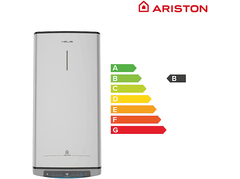 Termo Eléctrico - Ariston VELIS TECH DRY WIFI 50 ES EU + INSTAFIX, 50 l, Gris