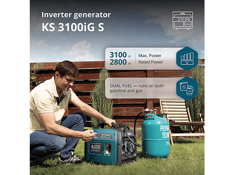 Generador de energía - Könner & Söhnen KS 3100iG S