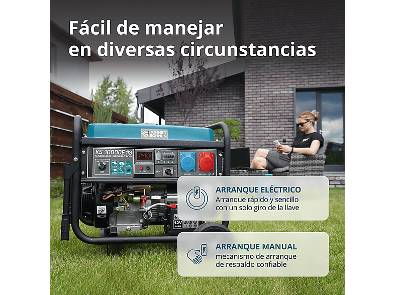 Generador de energía - Könner & Söhnen KS 10000E 1/3