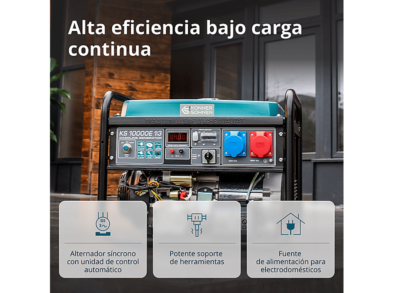 Generador de energía - Könner & Söhnen KS 10000E 1/3