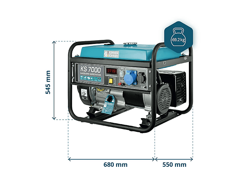 Generador de energía - Könner & Söhnen KS 7000