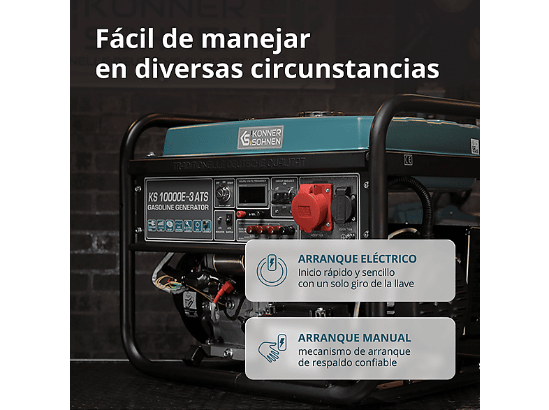 Generador de energía - Könner & Söhnen KS 10000E-3 ATS