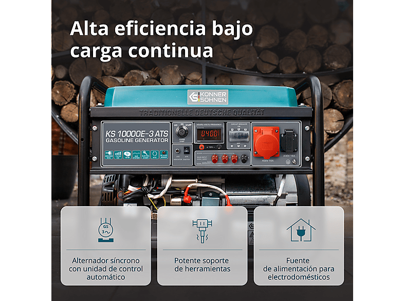 Generador de energía - Könner & Söhnen KS 10000E-3 ATS