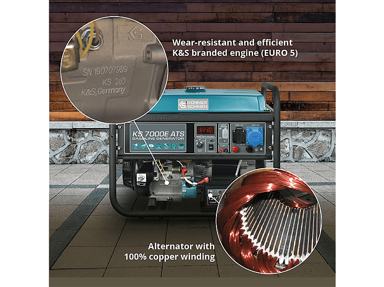 Generador de energía - Könner & Söhnen KS 7000E ATS