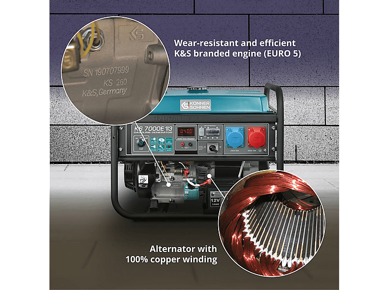 Generador de energía - Könner & Söhnen KS 7000E 1/3