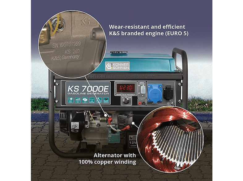 Generador de energía - Könner & Söhnen KS 7000E