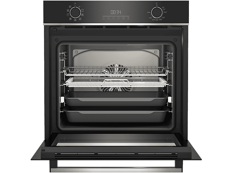 Horno multifunción - Beko BBIMA13300XS, Integrable, 72 l, 567 mm, Inox